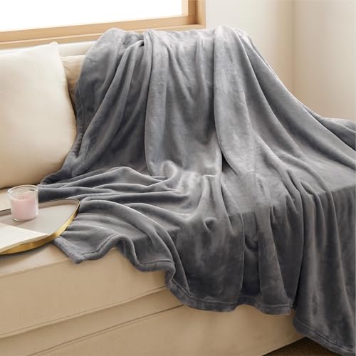 Bedsure Throw Blankets for Couch - Sofa Blanket Grey Room Decor, 50x60