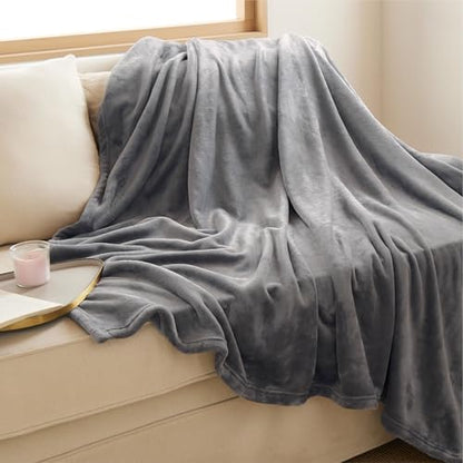 Bedsure Throw Blankets for Couch - Sofa Blanket Grey Room Decor, 50x60