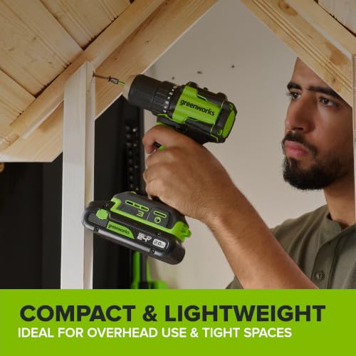 Greenworks 24V Cordless Brushless Combo 400 in-lbs Drill/Driver +1950 in-lbs Impact Driver +6.5" Circular Saw +200LM Flashlight, 2.0Ah + 4.0Ah Batteries (24,000mAh Power Bank) and 65W USB-C Charger