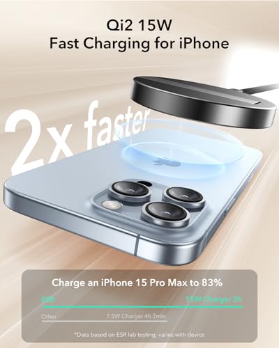 ESR for Magsafe Charger with Kickstand, 15W Magnetic Wireless Charger