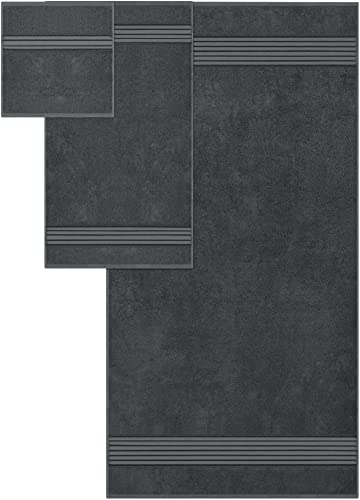 Utopia Towels 8 Piece Premium Towel Set, 2 Bath 2 Hand 4 Wash, Grey