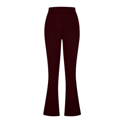 Dress Pants for Women Plus Size Business Casual Plus Size Women Dress Pants Women Business Casual Flare Pants High Waisted Work Slacks Slim Fit Stretch Trousers with Side Pockets Wine,L