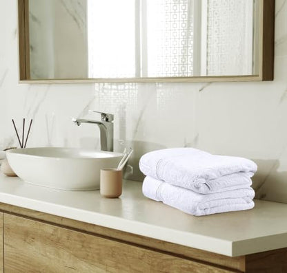 Utopia Towels 8 Piece Majestic Plush Luxury Towel Set, Cotton, White
