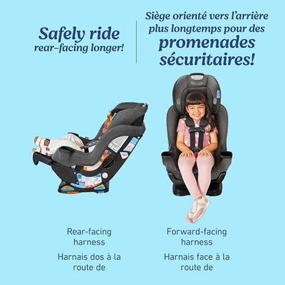 Graco Extend2Fit Convertible Car Seat, 2-in-1 Forward & Rear-Facing Baby Car Seat, 1.8-30 kg (4-65 lb), Titus