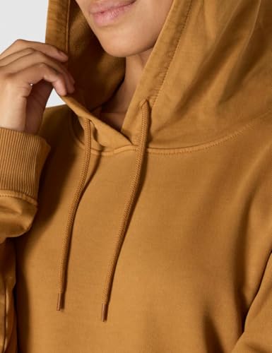 Carhartt Women's Relaxed Fit Midweight Garment Dye French Terry Hooded Sweatshirt, Carhartt Brown, Medium