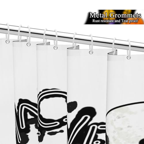 ChloropLastid Halloween Ghost Shower Curtain Castle Cute Funny Ghosts Full Moon Sets Bathroom Curtain Set for Kids Waterproof Fabric Machine Washable Bath Decor with Hooks 72x72 inch