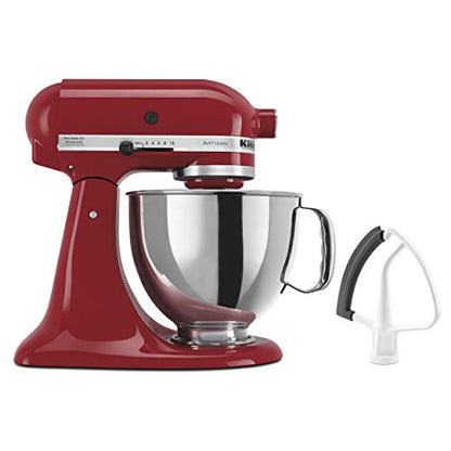 KitchenAid Artisan Series 5-Quart Tilt-Head Stand Mixer With Flex Edge Beater Included, Empire Red, KSM150FEER