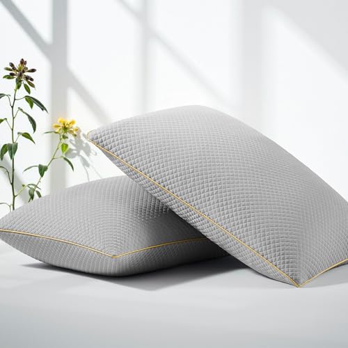 Moonrite Cooling Queen Pillows 2 Pack,Shredded Memory Foam Pillow 50x75cm
