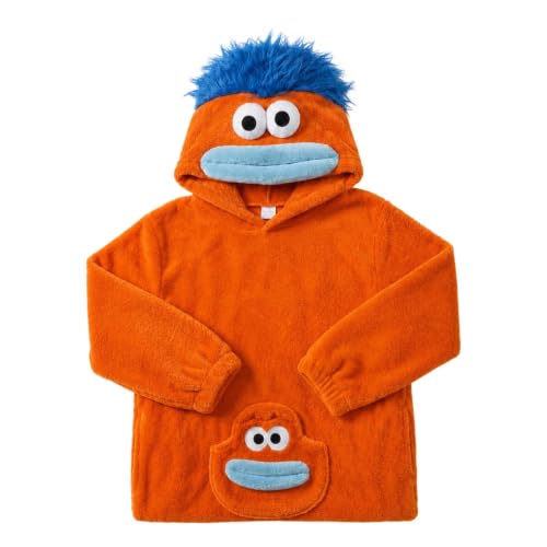 Big Mouth Monster Hoodie Adult Men Fuzzy Sherpa Pullover Halloween Costumes