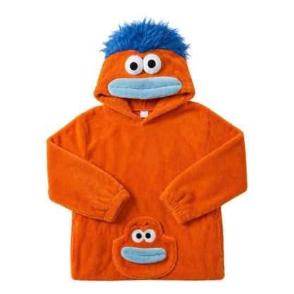 Big Mouth Monster Hoodie Adult Men Fuzzy Sherpa Pullover Halloween Costumes