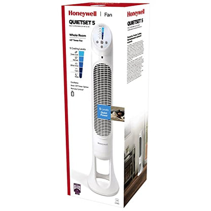 Honeywell QuietSet Whole Room Tower Fan, White, HYF260WC