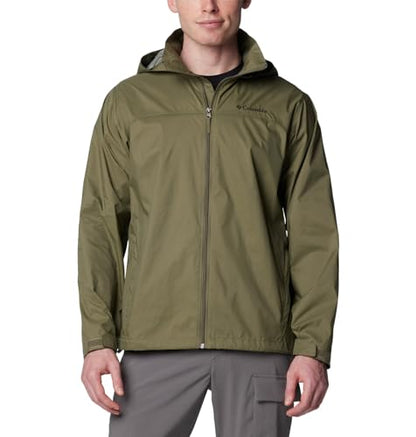 Columbia Mens Glennaker Lake II Rain Jacket, Stone Green, Large Tall