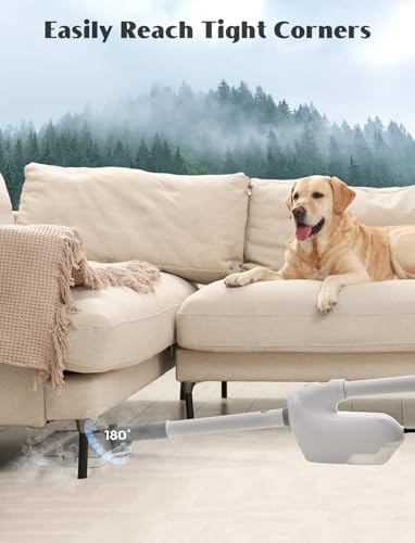 10-in-1 Steam Mop with Detachable Handheld Steamer, Multi & Up Steamer