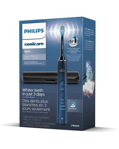 Philips Sonicare DiamondClean 9000 Electric Toothbrush, 1 Brush Head, Aqua