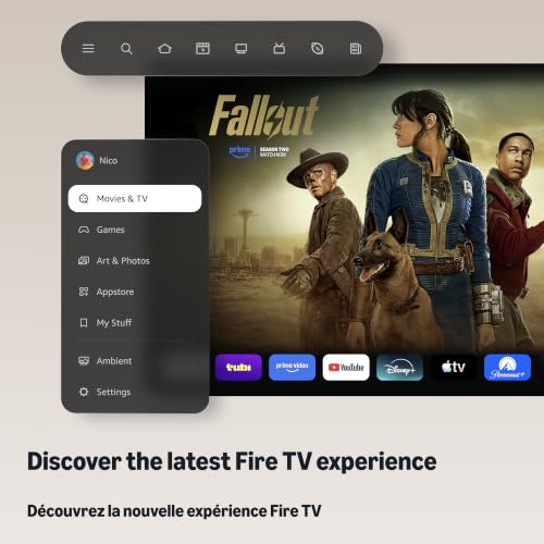 Amazon Fire TV Stick 4K (newest model), simple 4K streaming, new Fire TV Remote, all your apps in one place, free & live TV, find shows faster with Alexa+