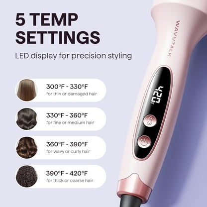 Wavytalk Thermal Brush, Blowout Boost 1.5 inch Curling Brush