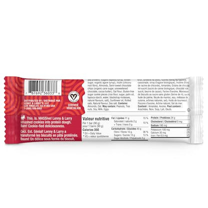 Lenny & Larry's BIG BAR Chocolate Chip Cookie Dough, 24g Protein