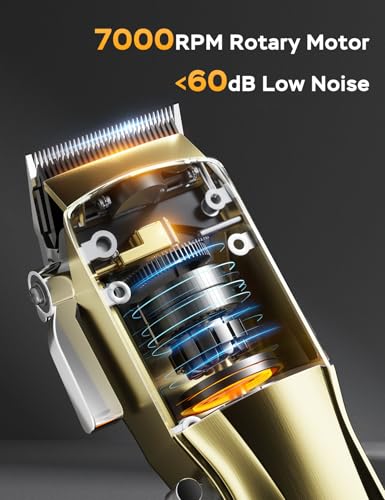 GinJee Professional Cordless Hair Clippers for Men, Gold