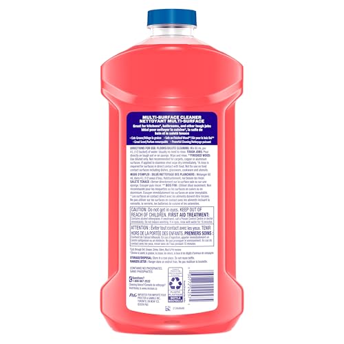 Mr. Clean All Purpose Cleaner, Mop Soap, Floor Cleaner for Mopping Home, Bathroom, & Kitchen, Cleaning Liquid for Mop & Bucket, Cherry Blossom, 4.8L (pack of 4)