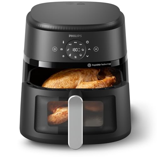Philips 2000 Series Air Fryer with Window, 13 Ways to Cook, 6.6 QT, Black