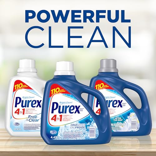 Purex Coldwater Liquid Laundry Detergent, 4.43 Liters, 110 Loads