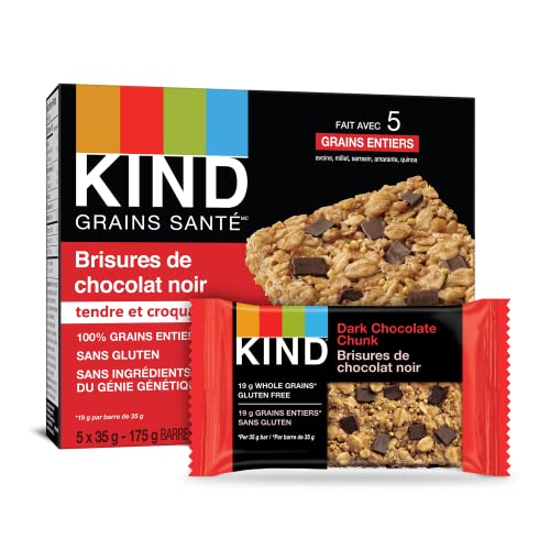 KIND Healthy Grains Bars, Dark Chocolate Chunk, Gluten Free, 40 Count