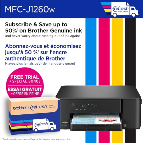 Brother MFC-J1260W Work Smart Wireless Colour Inkjet All-in-One Printer