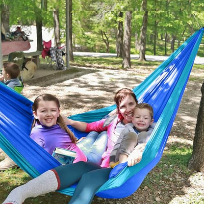 Camping Hammock Double Lightweight Nylon Hammock with Tree Straps