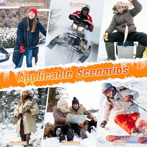 Heated Socks,7000mAh Battery Rechargeable Heated Socks for Men Women | Electric Heated Socks with App Control, Washable Foot Warmer for Outdoor Work, Hunting, Skiing, Hiking, Fishing, Camping XL