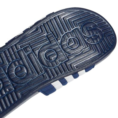 adidas Unisex-Adult Adissage, Dark Blue/White/Dark Blue