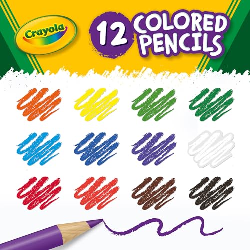 Crayola Bulk Coloured Pencils for Kids (3 packs) - 12 Assorted Colours, Art Supplies For Crafts & Colouring Books, Bulk Preschool & Kindergarten Classroom Supplies