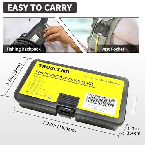 TRUSCEND Widely Used Fishing Bait Rigs Worth Ever Penny, Selected Fishing Lures & Tackle Kit for Starter Freshwater Fishing, Economic/Giftable/Premium Fishing Gear Set Available, Perfect Fishing Gifts