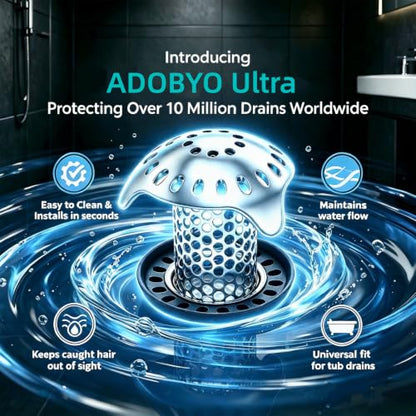 Bath Tub Drain Protector Hair Catcher Strainer Stainless Steel