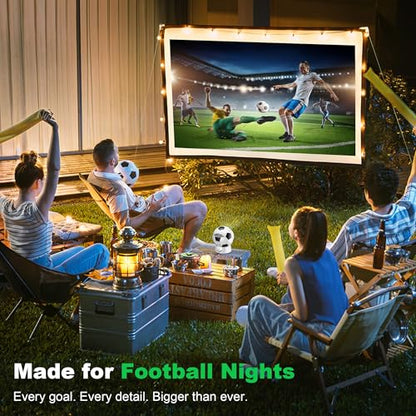 Smart Projector with WiFi and Bluetooth, Native 1080P Mini Projector
