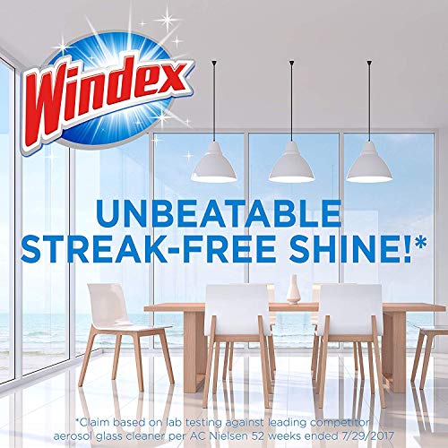 Windex Original Glass & Window Cleaner Spray, Streak-Free, 765mL 3 Pack