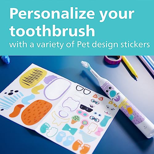 Philips Sonicare for Kids Design-A-Pet Electric Toothbrush, 1 Brush Head