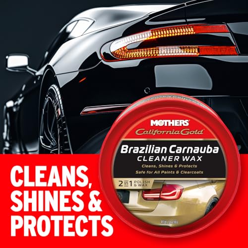 Mothers 35500 California Gold Brazilian Carnauba Cleaner Wax Paste, 12-Ounce