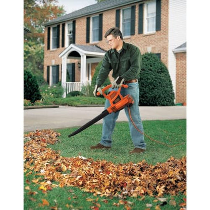 BLACK+DECKER 3-in-1 Electric Leaf Blower, Leaf Vacuum, Mulcher, 12-Amp (BV3100)