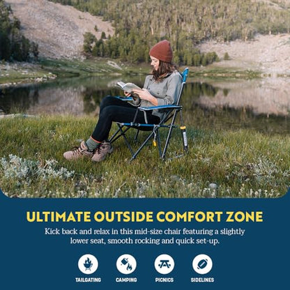 GCI Outdoor Kickback Rocker Portable Rocking Chair & Outdoor Camping Chair