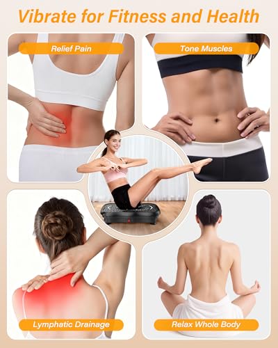 Vibration Plate Exercise Machine for Weight Loss, 330 Lbs Capacity