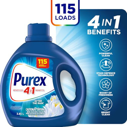 Purex® AFTER THE RAIN® Liquid Laundry Detergent 3.85L, 115 washloads