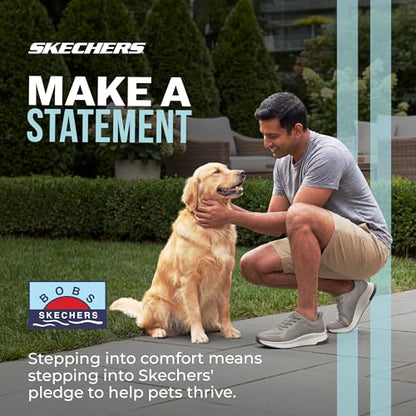 Skechers Men's Hands Free Slip-ins-Bobs Sport Squad Chaos 4 Sneaker, Dark Taupe, 9