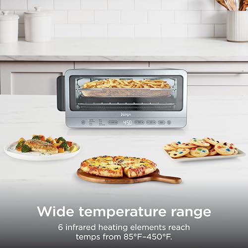 Ninja Flip Toaster Oven & Air Fryer, 8-in-1, Stainless Steel, SP151C