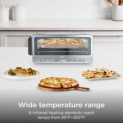 Ninja Flip Toaster Oven & Air Fryer, 8-in-1, Stainless Steel, SP151C