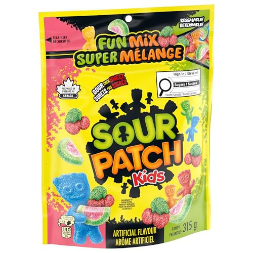 Maynards Sour Patch Kids Fun Mix Candy, Variety Pack, Resealable, 315 g