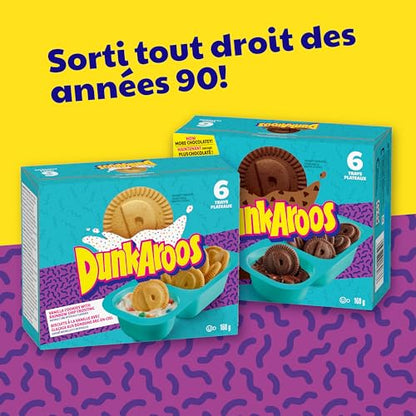 Betty Crocker Dunkaroos Vanilla Cookies with Rainbow Chip Vanilla Frosting, Package of 6 Trays of Dunkaroos