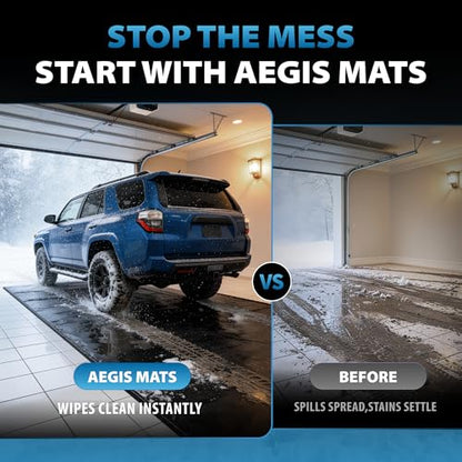 Aegis Mats 7'9" x 16' Garage Floor Mat, Non-Slip Containment Mat