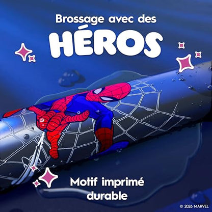 Oral-B iO Kids Rechargeable Electric Powered Toothbrush, Spiderman with 1 Gentle Care Brush Head - Automatic Pressure Sensor to Protect Gums - 3 Cleaning Settings - 2 Min Music Timer - 28 Day Battery Life