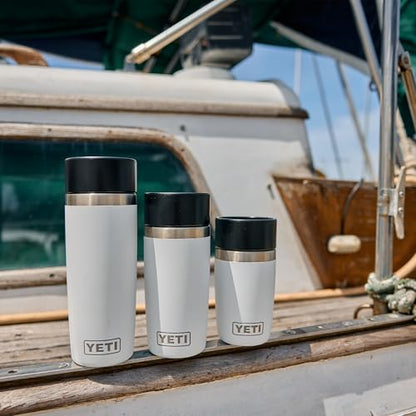 YETI Rambler 8 oz Travel Bottle, Stainless Steel, Vacuum Insulated, Rescue Red