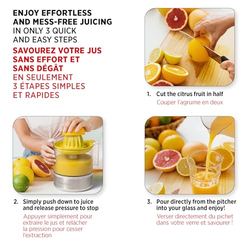 Starfrit Electric Citrus Juicer, 800ml, 2 Cones, Auto-Reverse